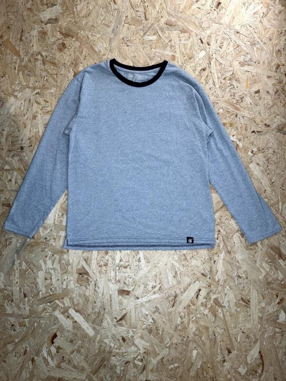 The White Company Qatar Airways Pajama Top Mens Medium Gray Long Sleeve Shirt